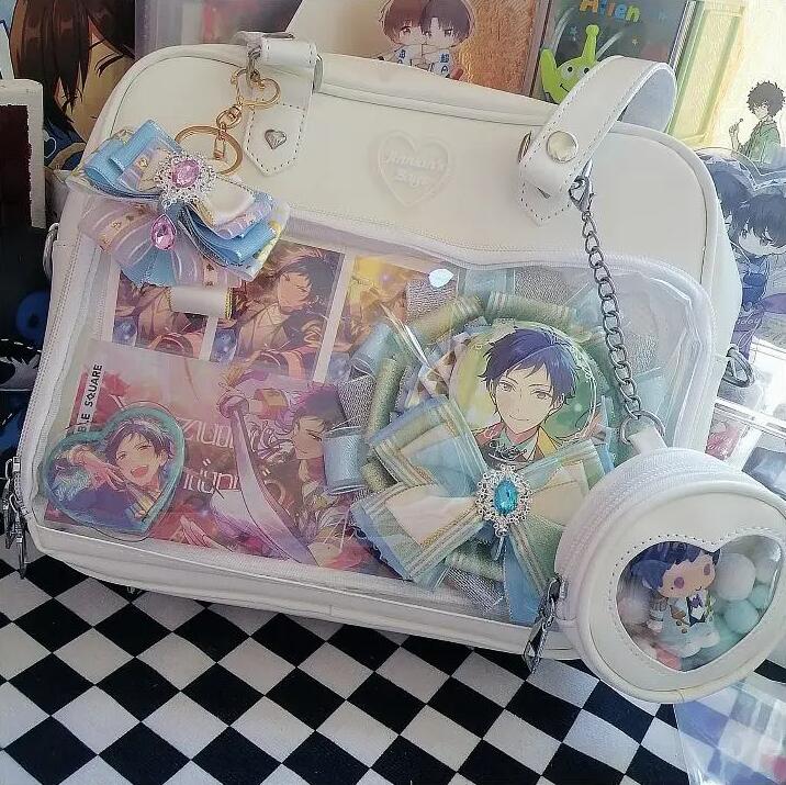 Kawaii Candy Color Ita JK Lolita PU Crossbody Shoulder Bag