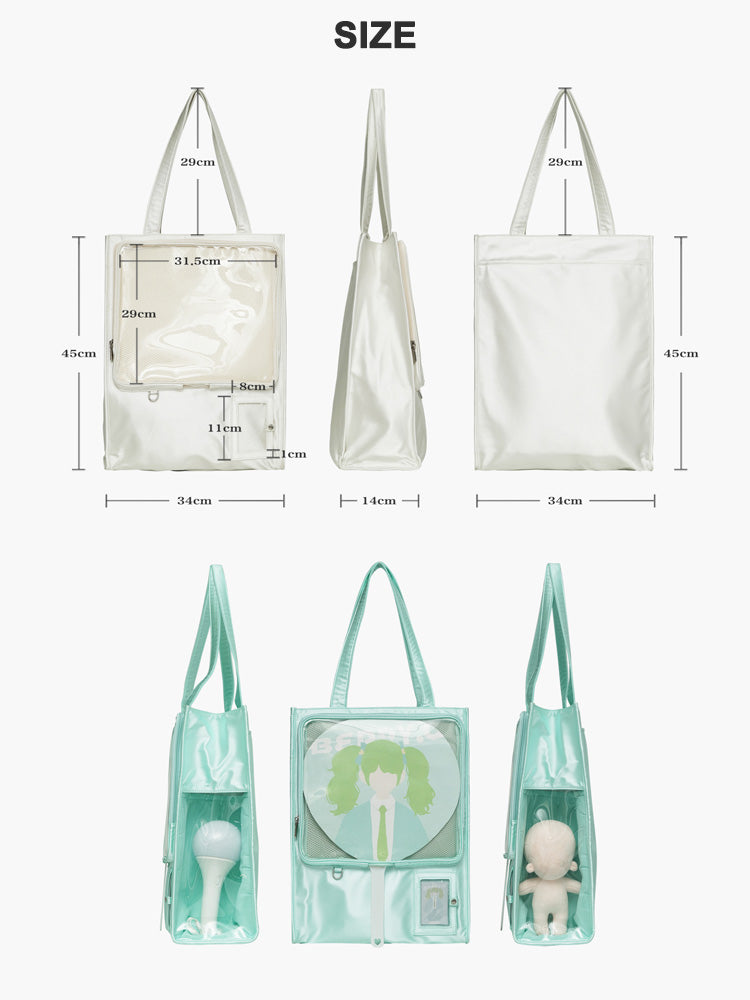 BERRYQ Large-Capacity Ita Bag for Fans and Collectors