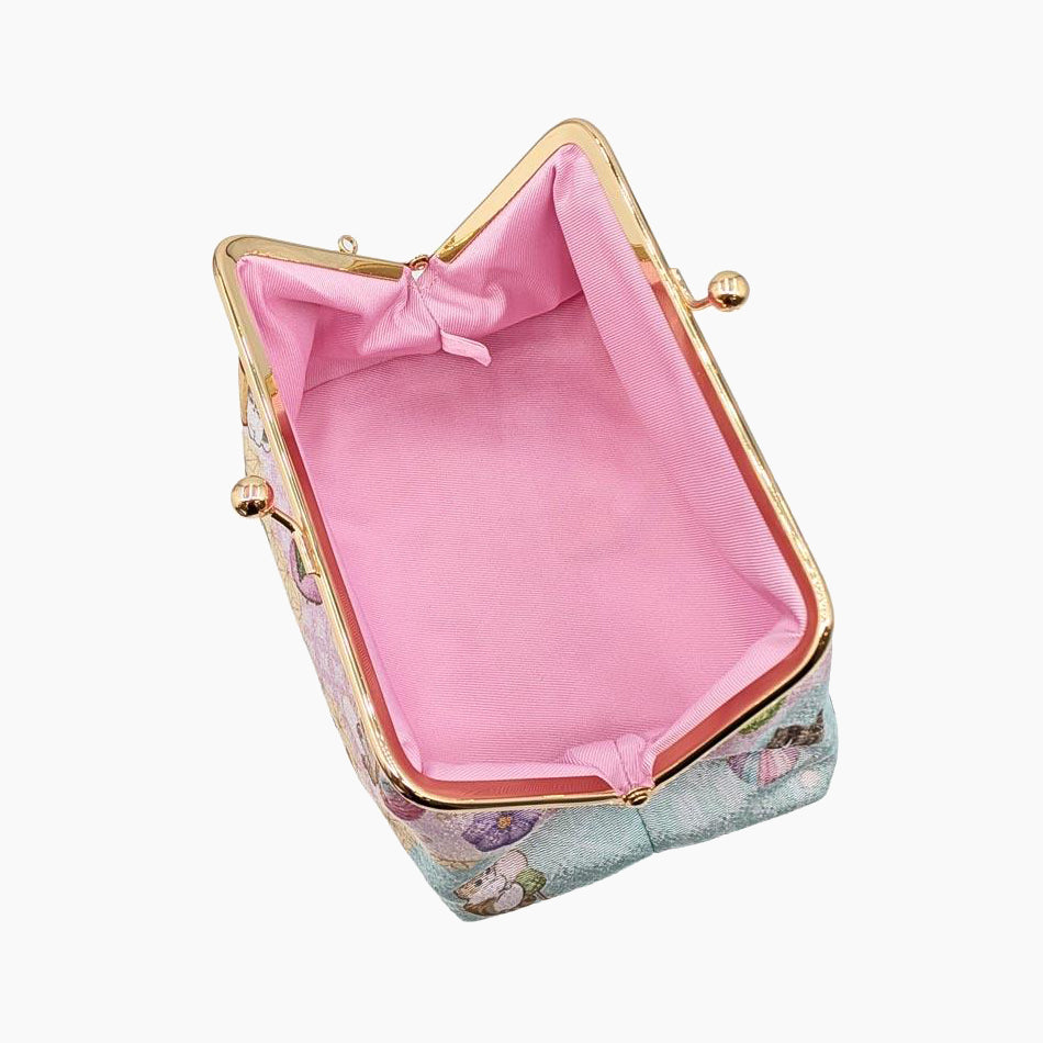 Mofusand Large Kiss-Lock Purse - Cats & Japanese Sweet Treats - Limited Edition