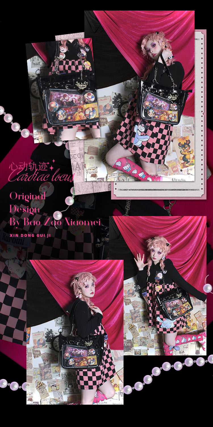 Gothic Black Large Capacity Tote Ita Bag