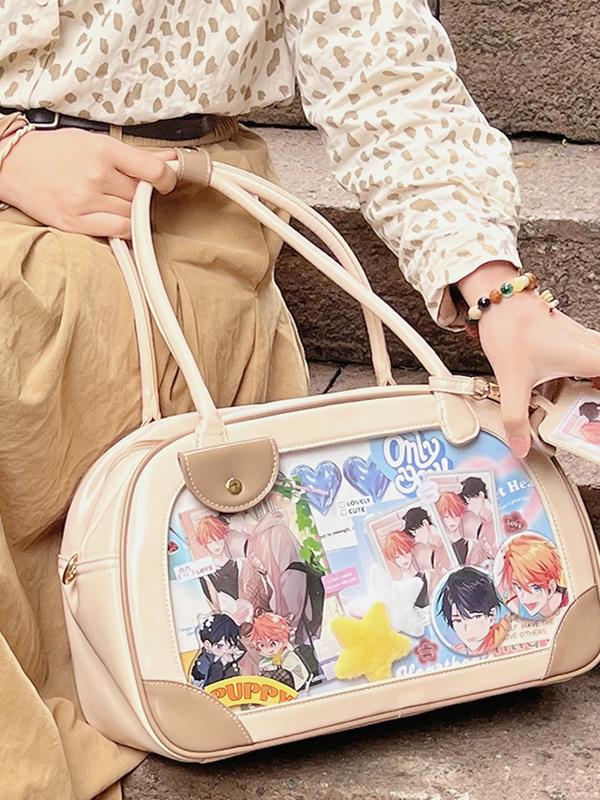 Pu Handbag Crossbody Daily Ita Bag Pin Bag 20cm Doll Bag