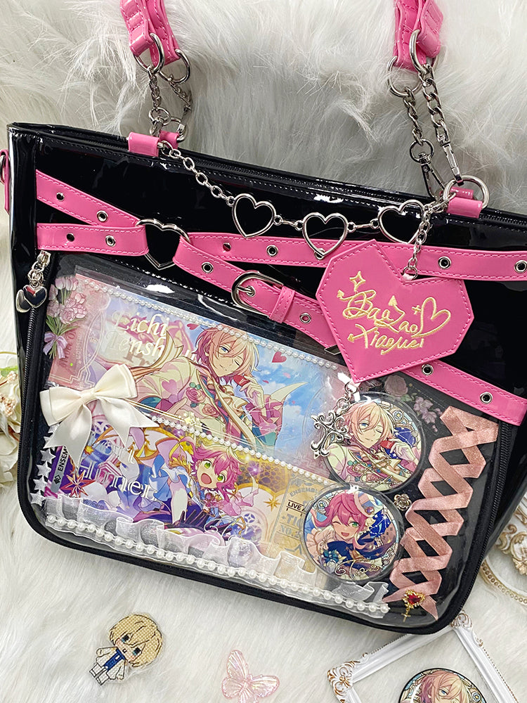Gothic Black Large Capacity Tote Ita Bag