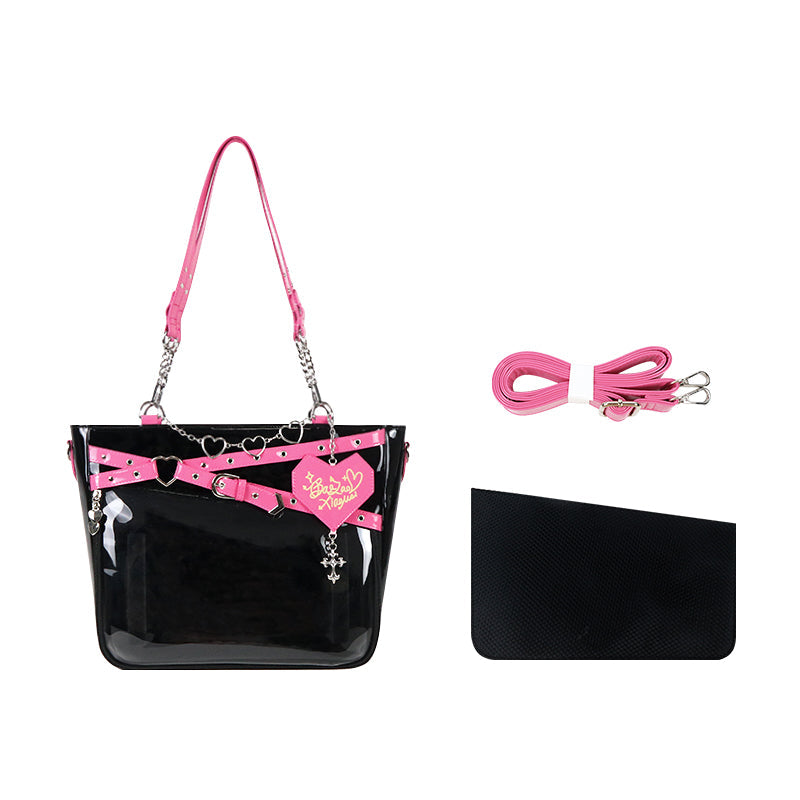 Gothic Black Large Capacity Tote Ita Bag