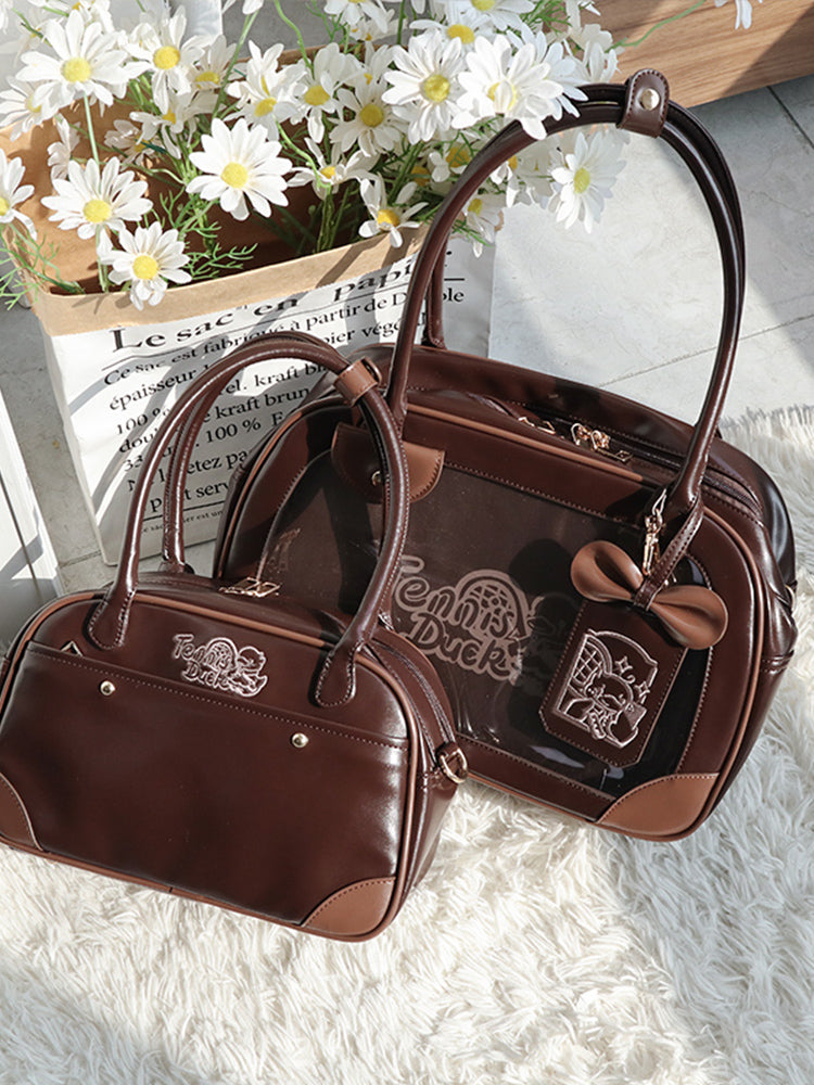 Pu Handbag Crossbody Daily Ita Bag Pin Bag 20cm Doll Bag