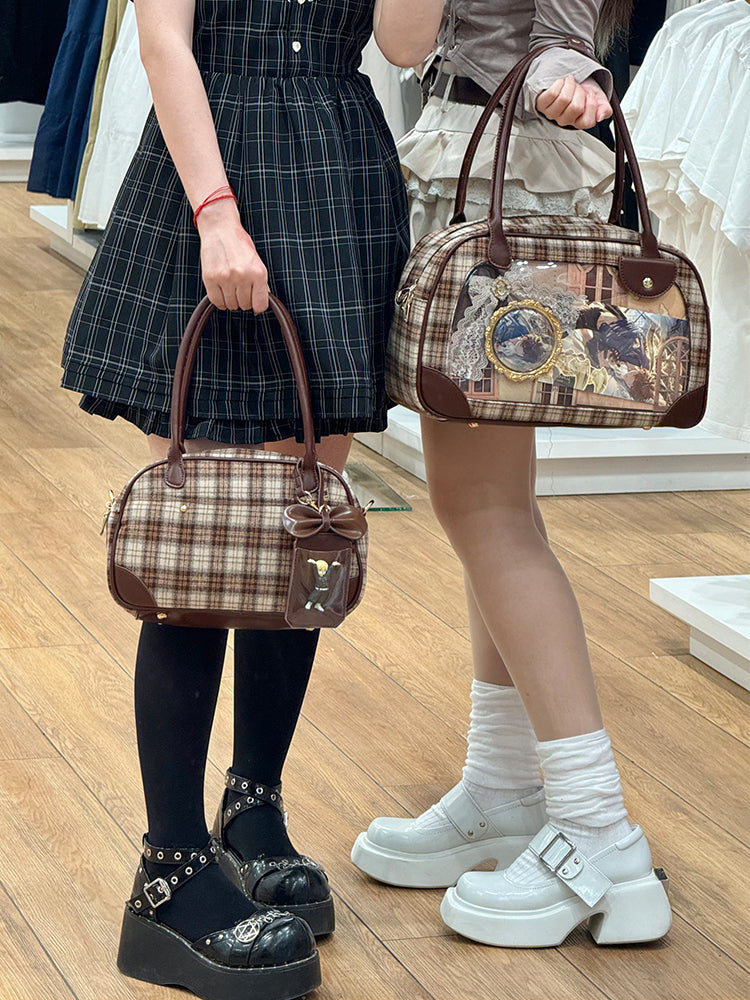 Pu Handbag Crossbody Daily Ita Bag Pin Bag 20cm Doll Bag
