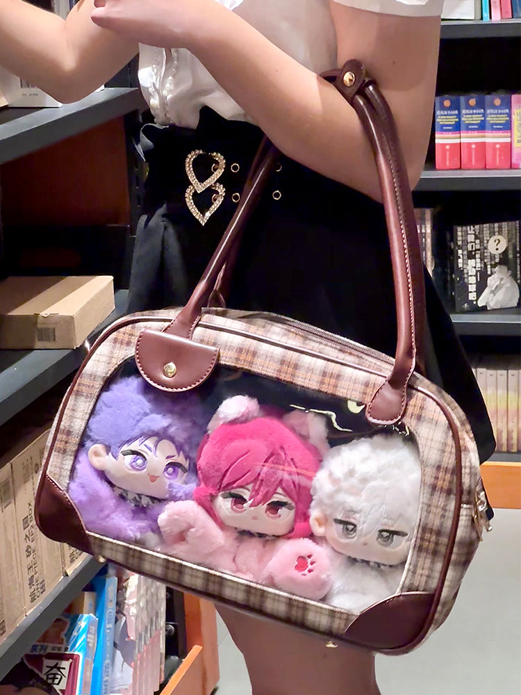 Pu Handbag Crossbody Daily Ita Bag Pin Bag 20cm Doll Bag