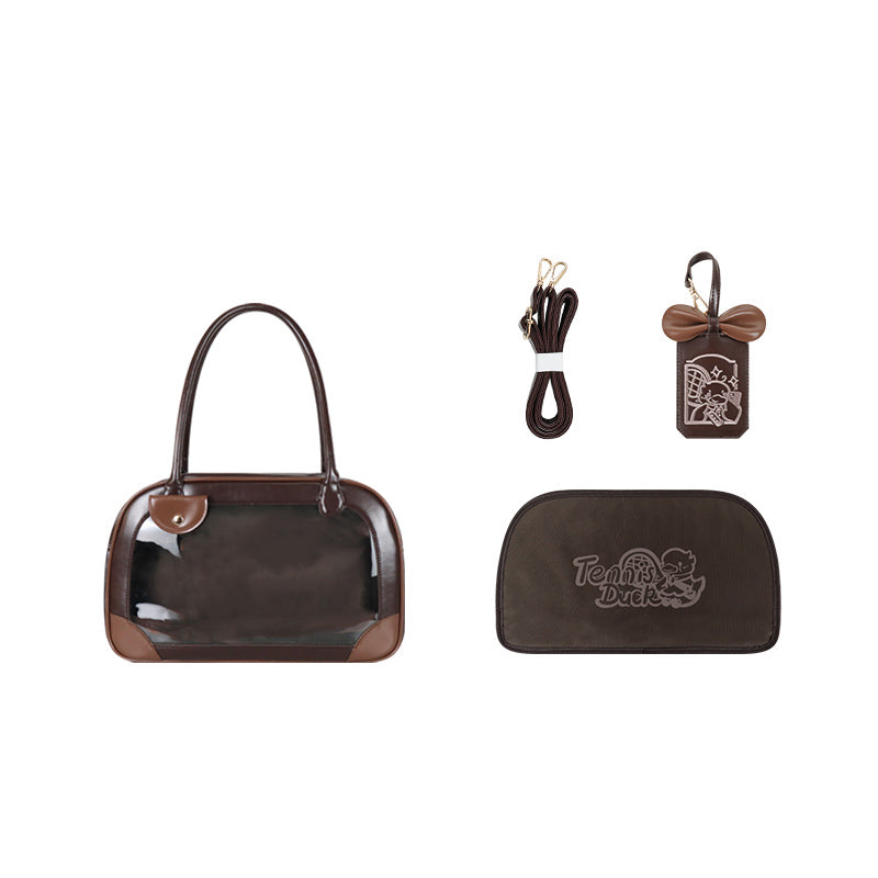 Pu Handbag Crossbody Daily Ita Bag Pin Bag 20cm Doll Bag