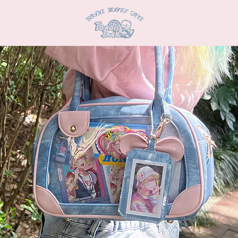 Pu Handbag Crossbody Daily Ita Bag Pin Bag 20cm Doll Bag