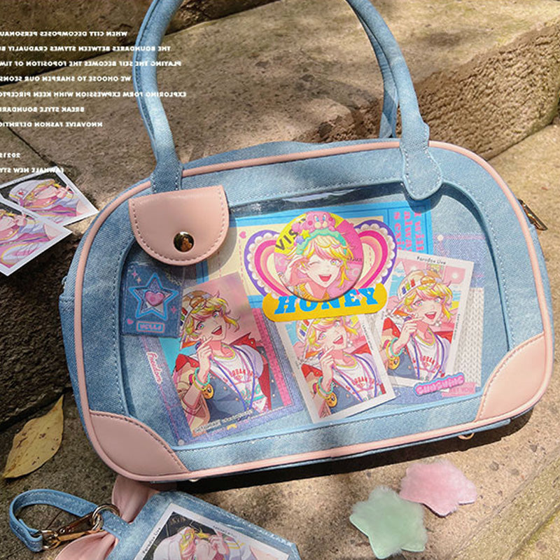Pu Handbag Crossbody Daily Ita Bag Pin Bag 20cm Doll Bag