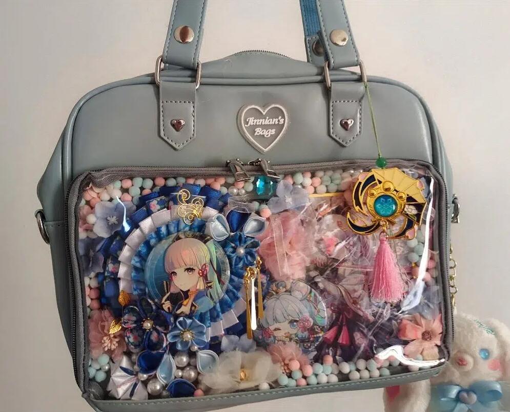 Kawaii Candy Color Ita JK Lolita PU Crossbody Shoulder Bag