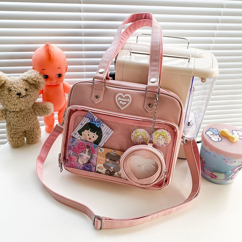 Kawaii Candy Color Ita JK Lolita PU Crossbody Shoulder Bag