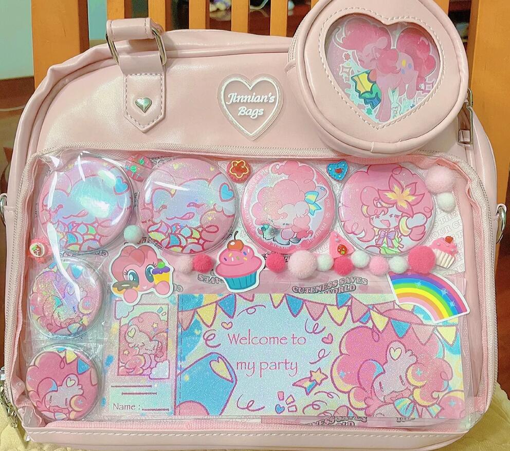 Kawaii Candy Color Ita JK Lolita PU Crossbody Shoulder Bag