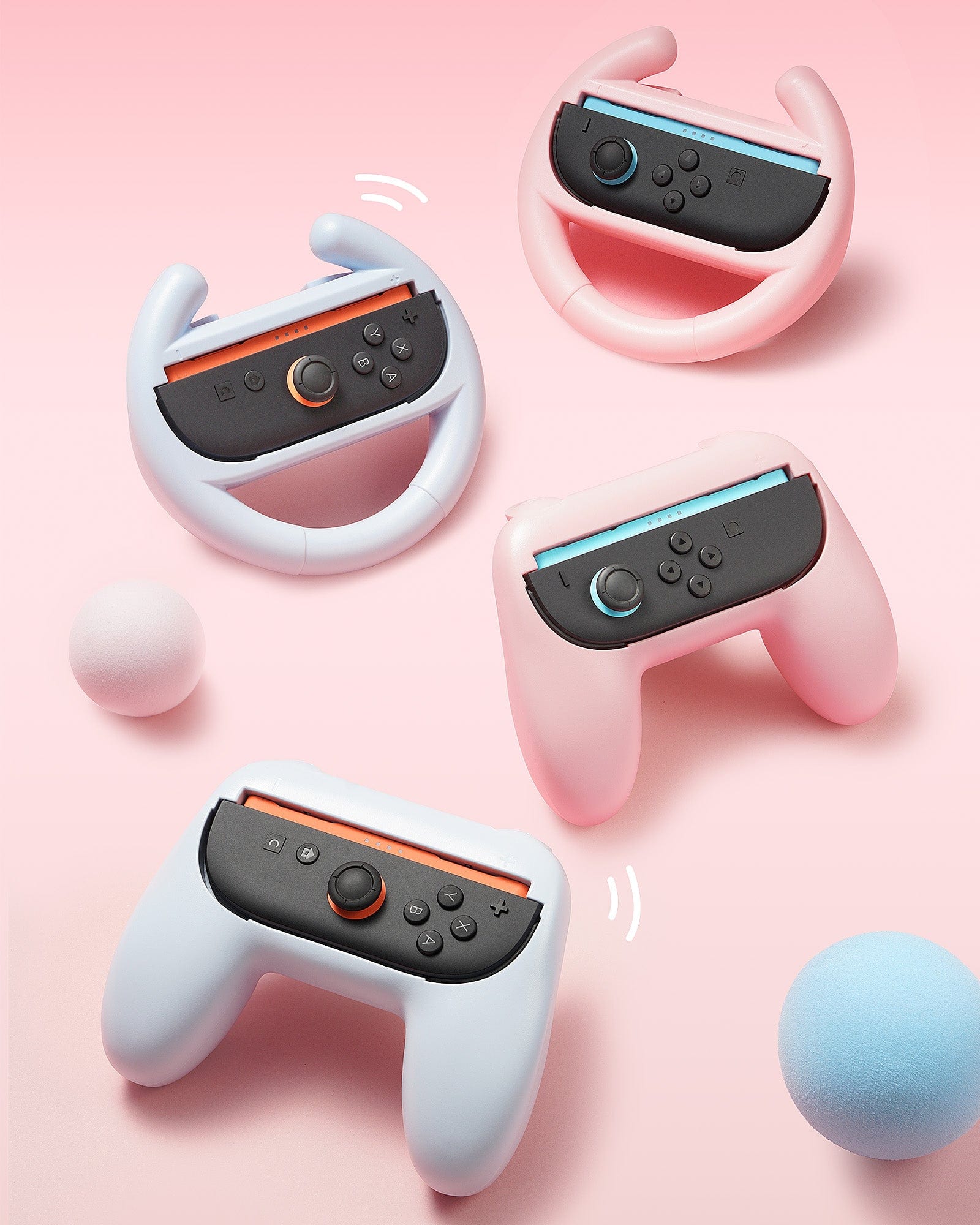 Geekshare NS2 Joycon Enhanced Grip (Pink + Blue)