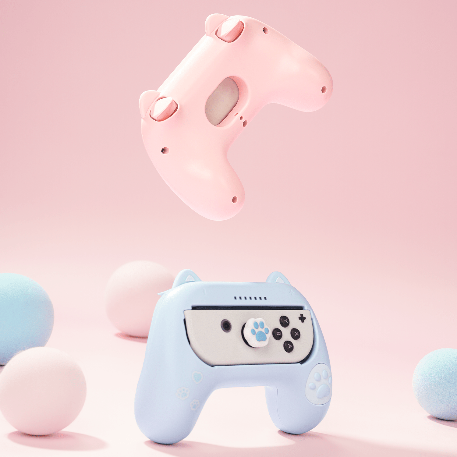 Cat Ear Grips For Nintendo Switch Joycon