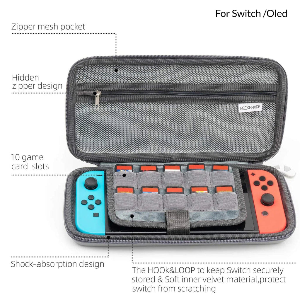 GeekShare Cat Ears Carrying Case for Switch & OLED & Switch 2