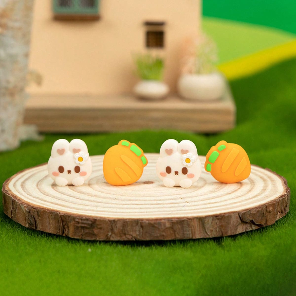 GeekShare Carrot Bunny Thumb Grip Caps for Switch 2