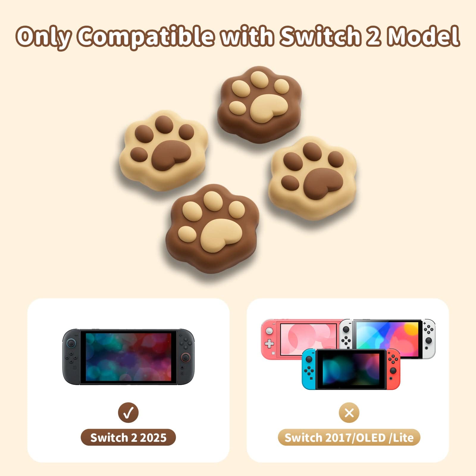 GeekShare Cat Paw Shape Thumb Grips