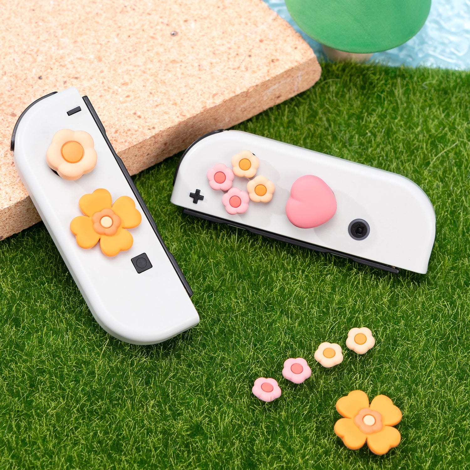 GeekShare Flower-Heart Button Caps