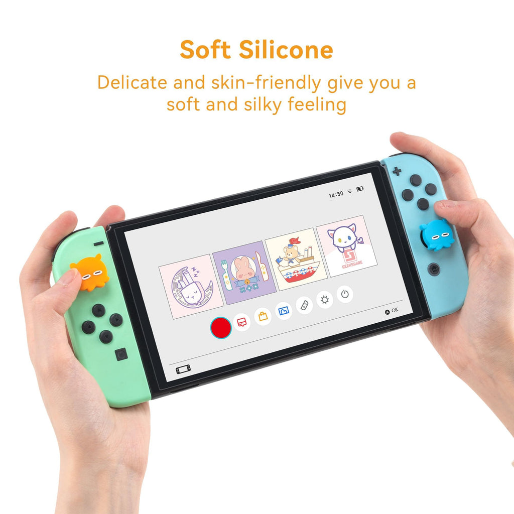 GeekShare Sleepy Octopus Thumb Grip Caps for switch/oled/lite