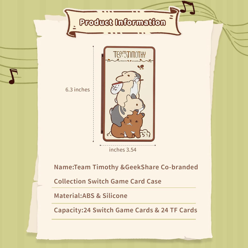 TEAM TIMOTHY Portable Game Card Case